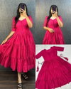 Tew Kf-P2 Cotton Fancy Midi Lair Dress Suppliers In India